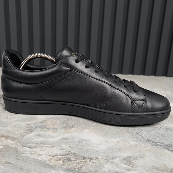 Louis Vuitton Luxembourg Sneaker Embroidered Black Leather 7 LV or 8 US 41 EUR - Picture 7 of 12
